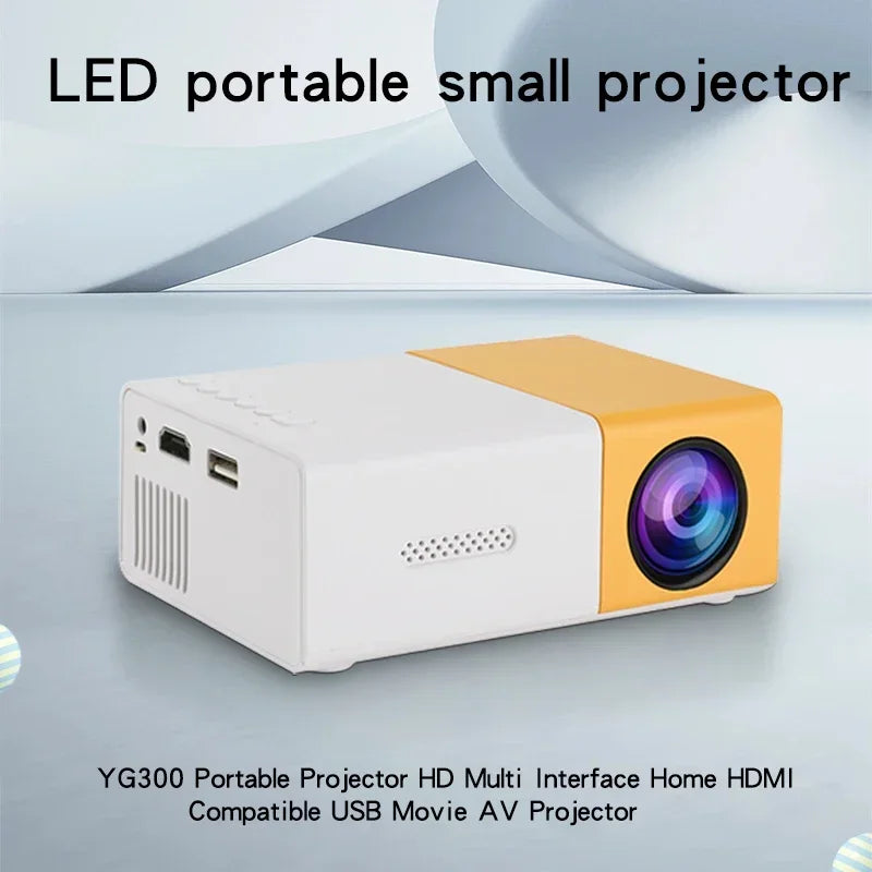YG300 PRO Mini HD Outdoor Projector – Portable Home Theater for Kids & Mobile Use