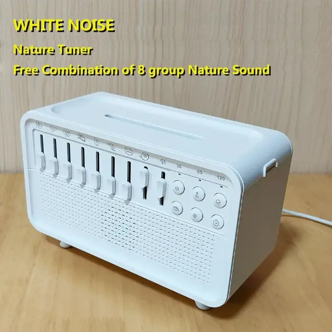 Sleep Better Every Night – 4-in-1 White Noise Machine with LED Night Light, Bluetooth Speaker & Humidifier