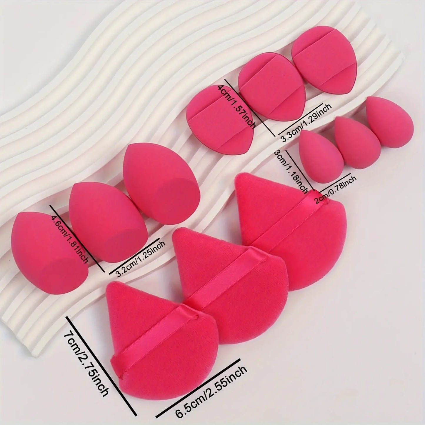 12PCS Makeup Sponges – Reusable Beauty Blenders for Foundation & More