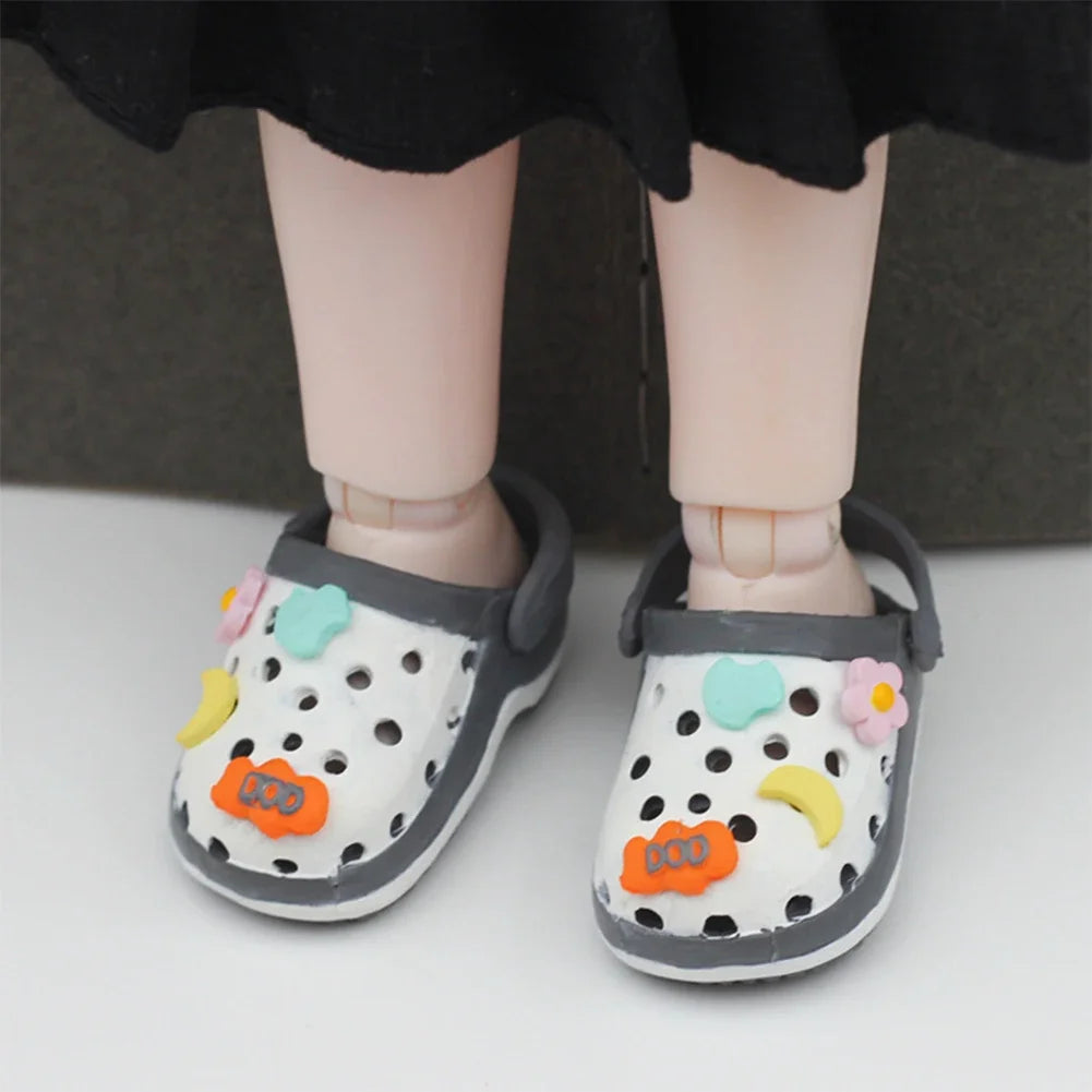 Mini Slippers for Labubu Doll – 17cm Cute Colorful Shoes