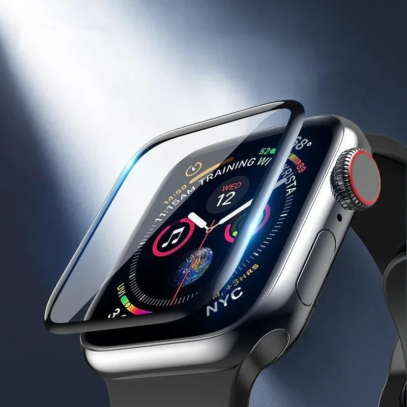 3D Full Cover Screen Protector for Apple Watch – Ultra, Series 9/8/7/6/SE/5/4/3 – 49mm/45mm/44mm/41mm/40mm – Soft Hydrogel Film