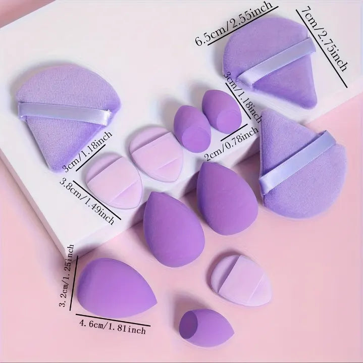 12PCS Makeup Sponges – Reusable Beauty Blenders for Foundation & More