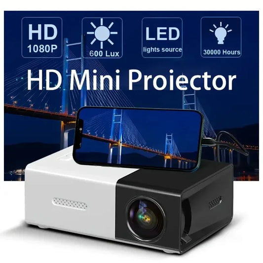 YG300 PRO Mini HD Outdoor Projector – Portable Home Theater for Kids & Mobile Use