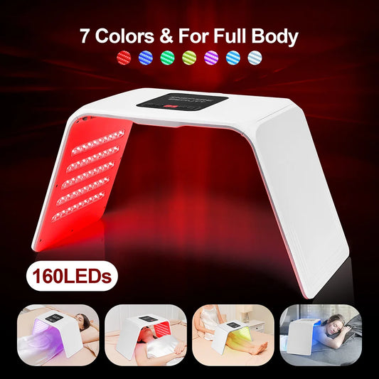 7-Color LED Face & Body Light Therapy Lamp – Skin Rejuvenation & Anti-Wrinkle SPA Device