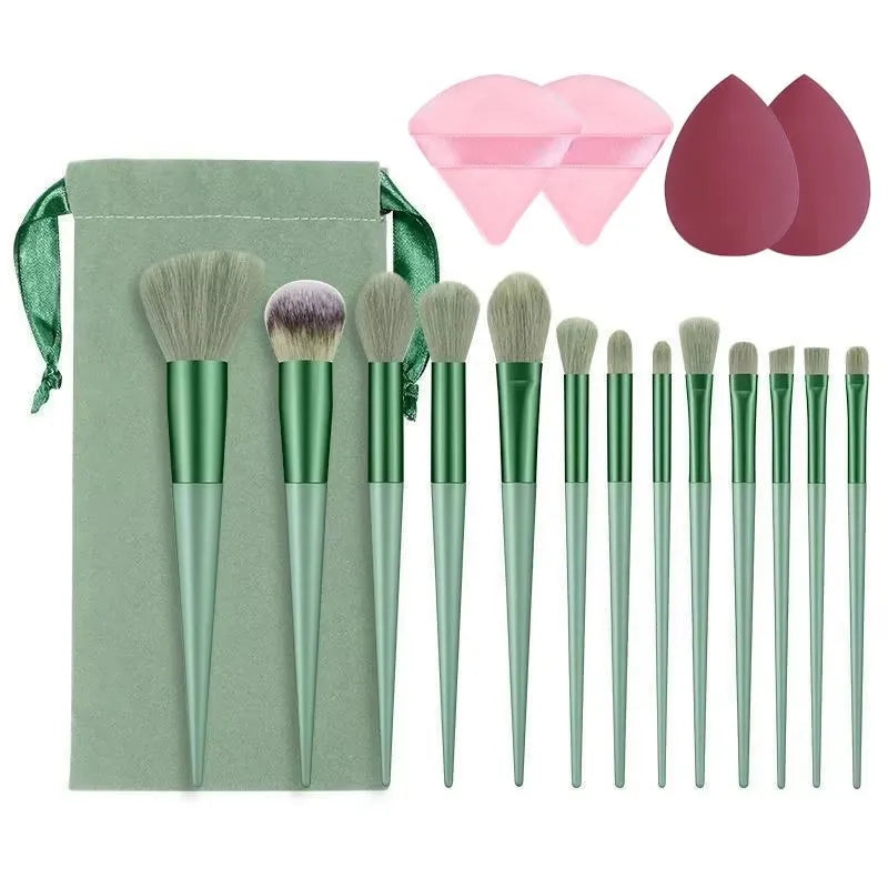 13PCS Soft Makeup Brush Set – Foundation, Eyeshadow & Blending Brushes