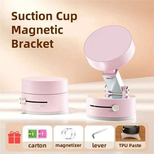 Adjustable Magnetic Car Phone Mount – Double-Sided Suction Cup Holder for Dashboard & Windshield