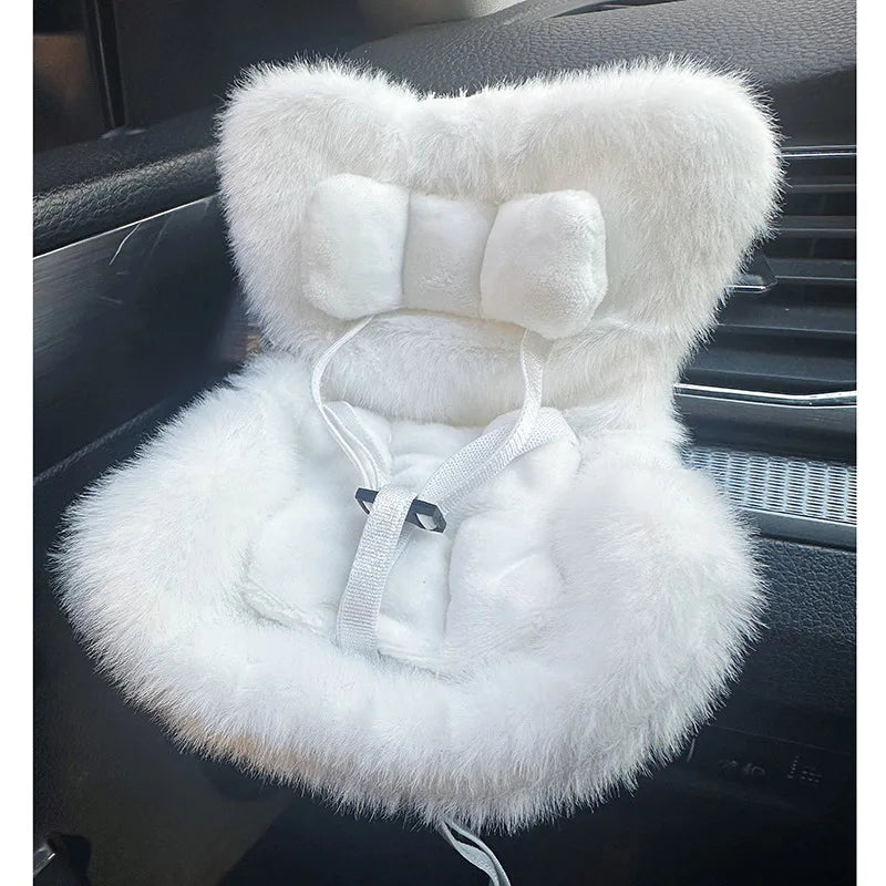 Mini Car Seat for Labubu Dolls – 17cm Safety Chair Plush Car Decor